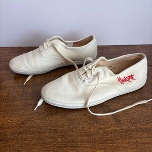 Nebraska huskers white shoes women 8 Eastport by starter canvas sneakers cl